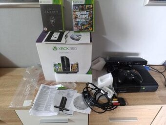 Xbox 360E 250Gb, ovladač, kinect, originální krabice