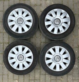 15" ALU Kola 4x108 Citroën + letní pneu Continental
