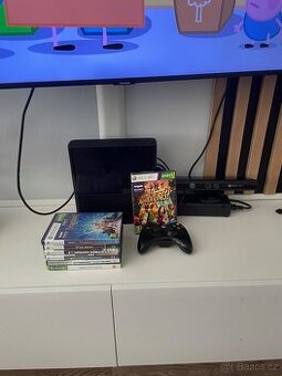 Xbox 360 e 250gb hdd + kinect + hry