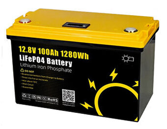 LiFePo4 baterie 12V 100Ah s LCD displejem