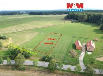 Prodej pozemku k bydlení, 1226 m², Suchdol nad Lužnicí