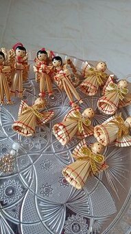 Vánoční slaměné ozdoby i jiné