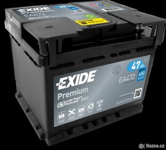 Autobaterie EXIDE Premium 12V 47Ah 450A EA472 - Nová