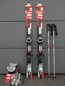 Lyže VÖLKL, 135 cm + hůlky + lyžařské boty