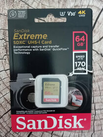 Paměťová karta SANDISK Extreme 64GB SDXC