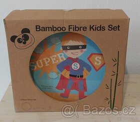 Dětský jídelní set z bambusu pro kluky i pro holky