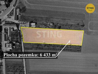 Prodej stavebního pozemku 6433m2, 131812