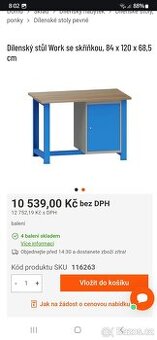 Dilensky stul work se skiňkou