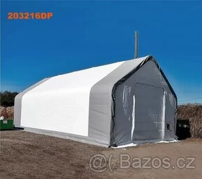 Plachtová hala 6,1m x 9,76m x 4,88m-900g-dvojitá konstrukce