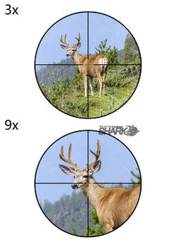 Puškohled 3-9X32RG s Podsvětlením