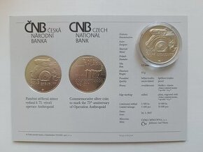 Pamětní mince 200Kč 2017 Anthropoid bk