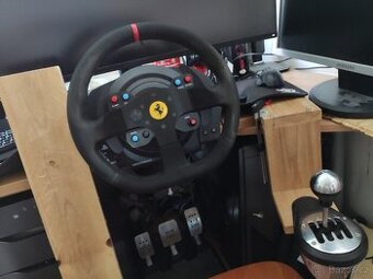 Thrustmaster T300RS + T-LCM + TH8A Řadička + Fanatec Ručka