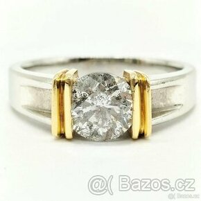 PLATINOVÝ DIAMANTOVÝ PRSTEN SOLITÉR 1.29 CT