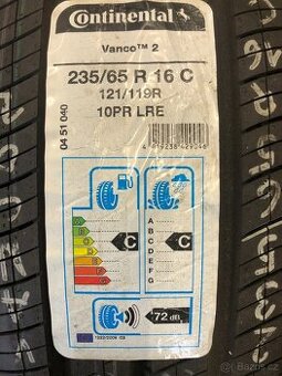 Pneu Continental Vanco 2, 235/65 R16C, 121/119R - 1ks