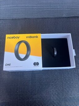 Platební prsten Niceboy ONE Brushed black S12