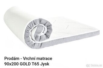 Vrchní matrace z paměťové pěny 160x200, Gold T65 Jysk