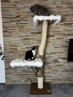 Kočičí strom ze dřeva