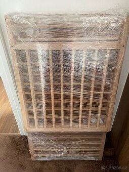 Dětská dřevěná postýlka IKEA+matrace+povlečení