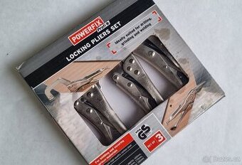 Sada zámkových kleští POWERFIX Profi – 3 ks