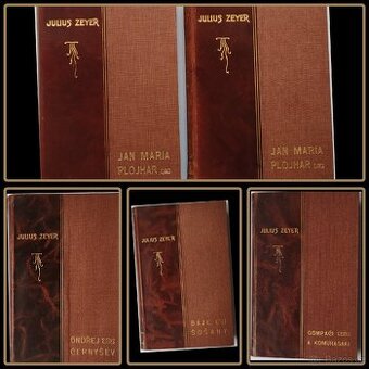 Antik. romány J. Zeyer (5/450,-) 1903-1913