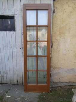 Dřevěné modřínové okno fixní 69 x 229 cm