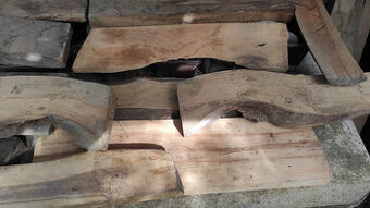 Staré suché listnaté dřevo