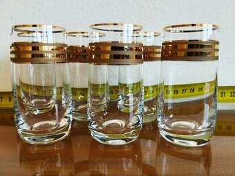Zlacené skleničky