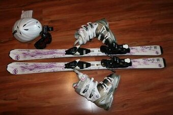 dívčí lyže dynamic 120 cm , lyžáky salomon Quest