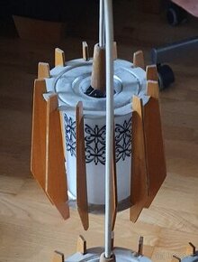 Tříramenný lustr, závěsné svítidlo, 70.léta