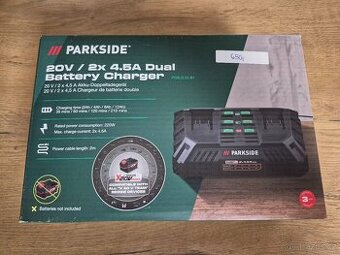 Dvoj nabíječka parkside 2×4,5