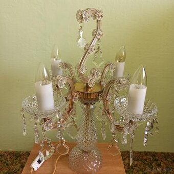 Křišťal stolní lampa