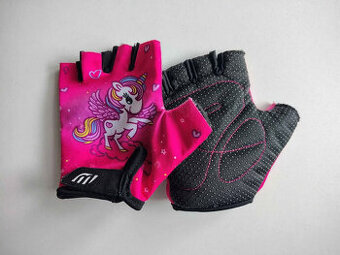 Dětské cyklistické rukavice s jednorožcem