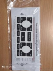 Opravná sada samolepek na tlačítka autoradia Audi.