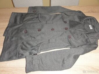 Přechodní kabátek vel. 152/158 a khaki kabátek vel. S