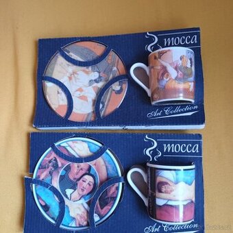 Mocca šálek s podšálkem -2ks