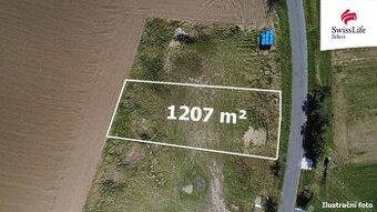 Prodej stavebního pozemku 1207 m2, Morašice
