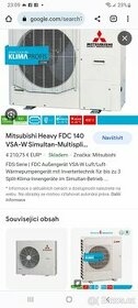 Mitsubishi Heavy FDC 140 VSA-W - 1