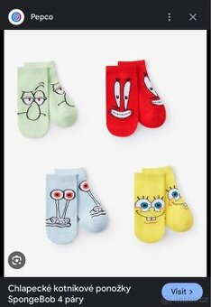 koupim ponozky spongebob pepco 23-30