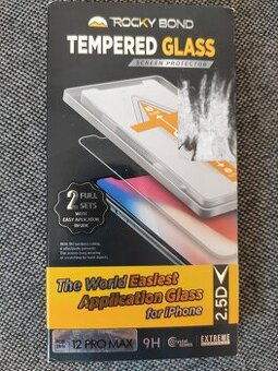 Tvrzené sklo pro iPhone 12 PRO MAX.dva kusy v krabici.