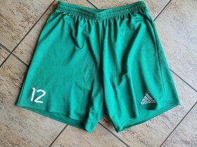 Sportovní zelené fotbalové trenky Adidas - 1