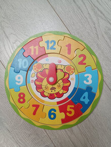Puzzle - dřevěné hodiny