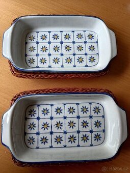 Porcelánové misky s ošatkou