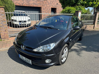 Peugeot 206 1.6 Benzín – TOP STAV, černý, kůže, STK 2027