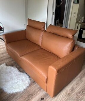 Kožená Sedačka VIMLE z IKEY 190cm, 2místná rozkládací