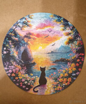 dřevěné puzzle L