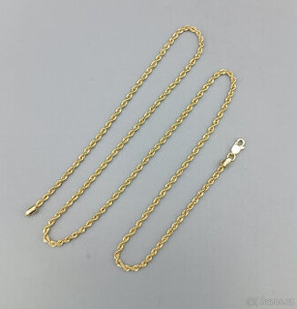 Zlatý řetízek 2,55g, 14 kt, 585/1000, délka 19 cm
