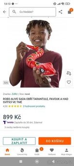 Robo alive. Had na baterky. Hračka.