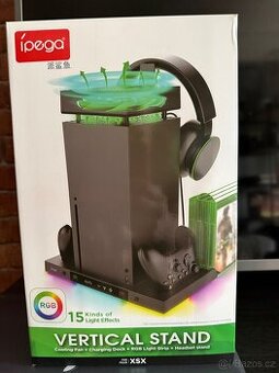 Multifunkční Nabíjecí RGB Stojan s Chlazením pro Xbox