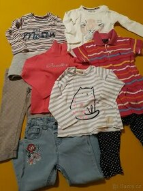 Dívčí oblečení 8ks vel. 86/92