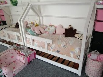 Dětská domečková dvou postel 160x80cm